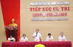 Đồng chí Bí thư Thành ủy Hải Phòng Lê Tiến Châu cùng Đoàn đại biểu Quốc hội thành phố tiếp xúc cử tri tại xã Kẻ Sặt
