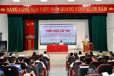 Tổ đại biểu số 09 HĐND thành phố thông báo kết quả Kỳ họp thường lệ giữa năm 2026 tới cử tri