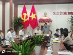 Ban Văn hóa - Xã hội họp thẩm tra hồ sơ dự thảo nghị quyết về Quy định giá cụ thể dịch vụ khám bệnh, chữa bệnh tại các cơ sở khám bệnh, chữa bệnh của Nhà nước thuộc thành phố Hải Phòng quản lý