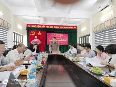 Ban Văn hóa - Xã hội giám sát công tác quản lý và tổ chức hoạt động tại Trường Trung cấp Văn hóa, Nghệ thuật và Du lịch Hải Phòng