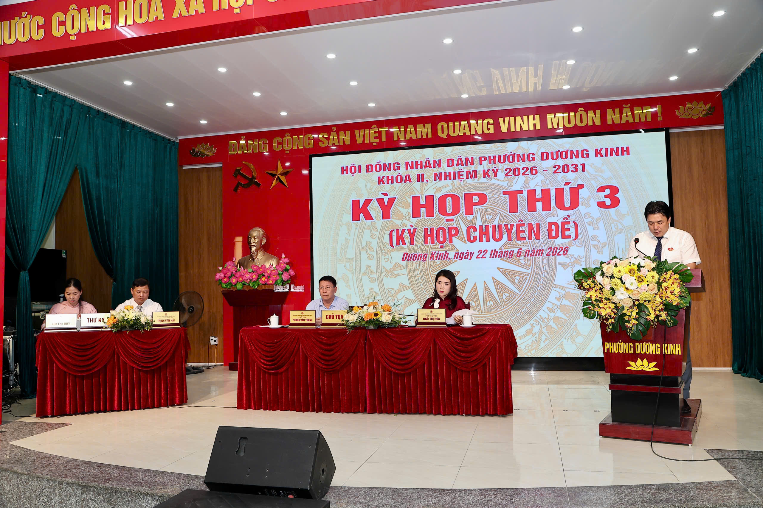 Phường Dương Kinh sau sắp xếp có 15 Tổ dân phố đảm bảo điều kiện theo quy định