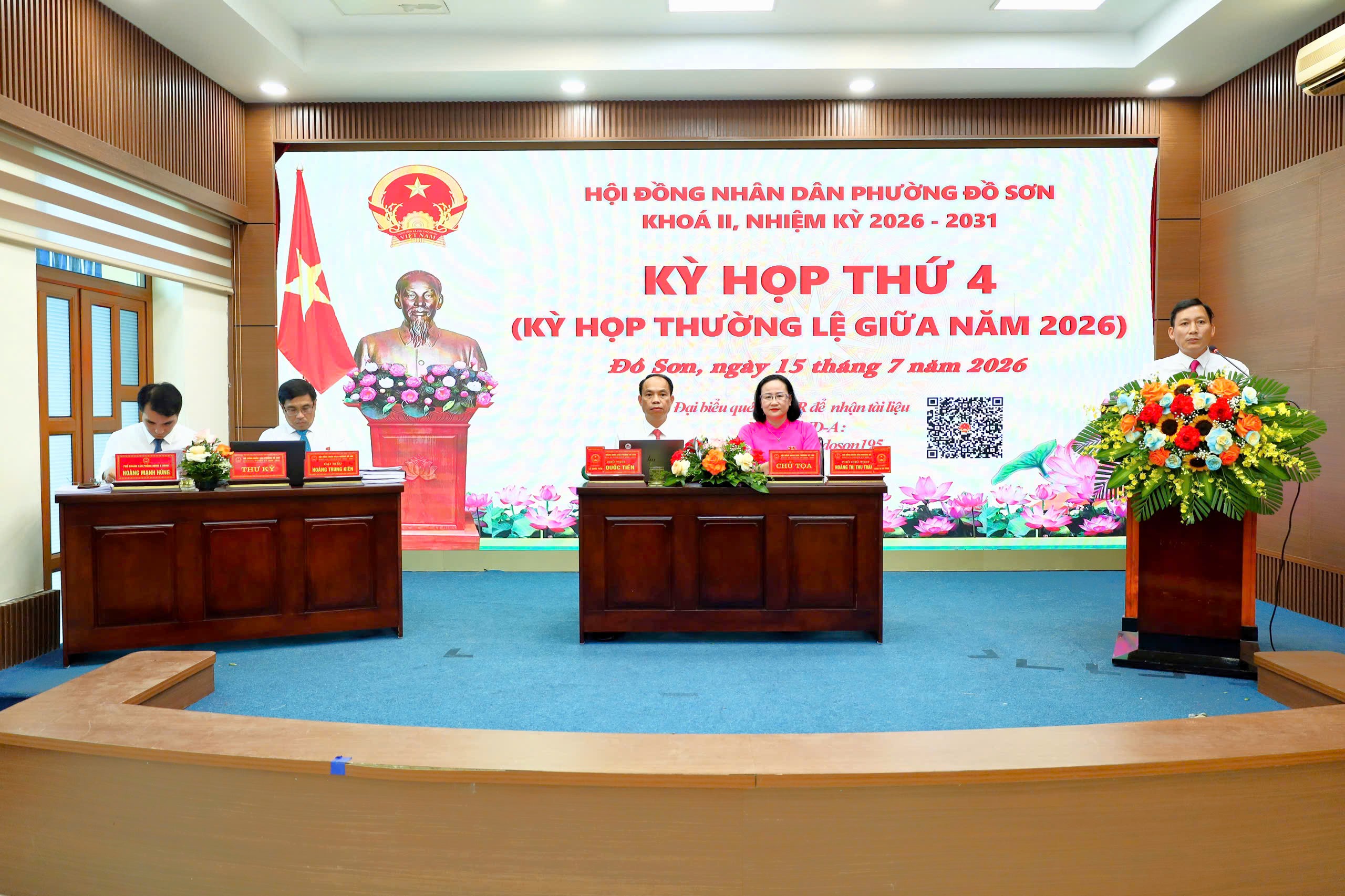 Kỳ họp thứ 4 HĐND phường Đồ Sơn khóa II quyết nghị nhiều nội dung quan trọng cho 6 tháng cuối năm 2026