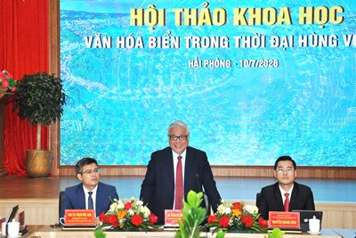 Hội thảo khoa học "Văn hóa biển trong thời đại Hùng Vương": Làm rõ vị trí, vai trò của biển trong tiến trình dựng nước và giữ nước