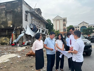 Đoàn giám sát chuyên đề của Ban Kinh tế - Ngân sách HĐND thành phố khảo sát thực tế một số dự án đầu tư công trên địa bàn thành phố