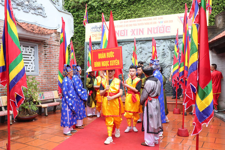 Trang trọng nghi thức rước nước Lễ hội Chọi trâu truyền thống Đồ Sơn - VTV năm 2026