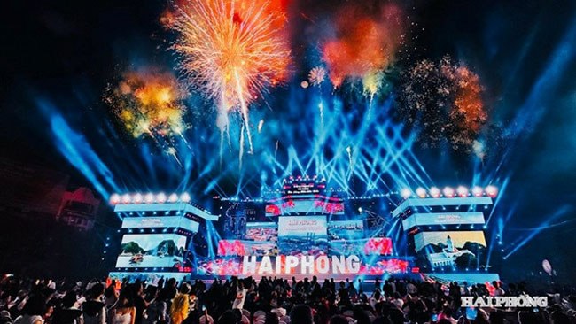 12 điểm bắn pháo hoa đêm Giao thừa Tết Bính Ngọ tại Hải Phòng