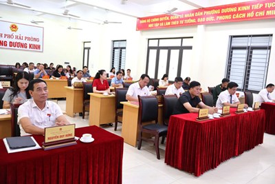 HĐND phường Dương Kinh quyết định một số nội dung quan trọng phục vụ nhiệm vụ phát triển kinh tế - xã hội của địa phương