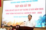 Chủ tịch HĐND thành phố cùng Tổ đại biểu số 19 tiếp xúc cử tri tại khu vực phía Tây thành phố