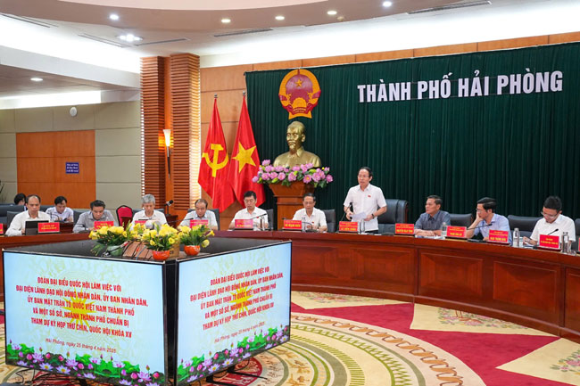 Đoàn đại biểu Quốc hội thành phố làm việc với lãnh đạo HĐND, UBND, Ủy ban MTTQVN và các Sở, ngành chuẩn bị Kỳ họp thứ 9, Quốc hội khóa XV