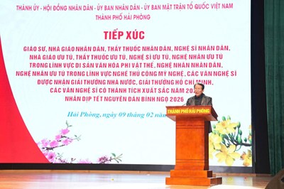 Lãnh đạo thành phố gặp gỡ Nhà giáo, Thầy thuốc, Nghệ sĩ, Nghệ nhân tiêu biểu thành phố nhân dịp tết Nguyên đán Bính Ngọ 2026