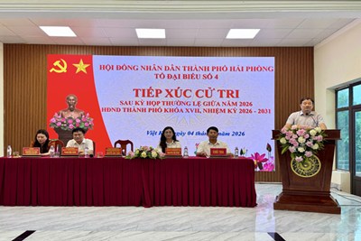 Tổ đại biểu số 4 HĐND thành phố tiếp xúc cử tri sau Kỳ họp thường lệ giữa năm 2026 tại xã Việt Khê