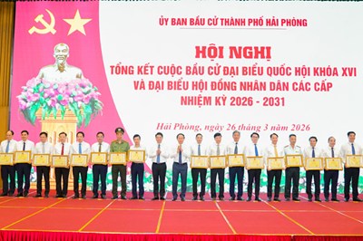 Bầu cử đại biểu Quốc hội khóa XVI và đại biểu HĐND các cấp nhiệm kỳ 2026 - 2031 tại thành phố Hải Phòng đạt kết quả toàn diện, thể hiện sự đồng thuận cao của cử tri