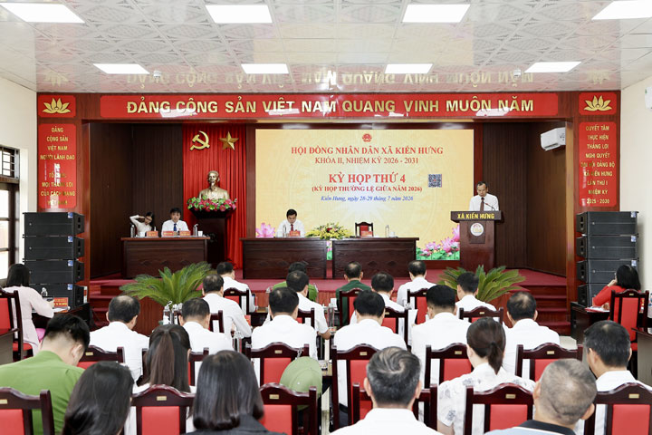 HĐND xã Kiến Hưng tổ chức Kỳ họp thường lệ giữa năm 2026