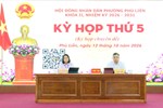 Kỳ họp thứ 5 HĐND phường Phù Liễn thông qua nhiều Nghị quyết quan trọng