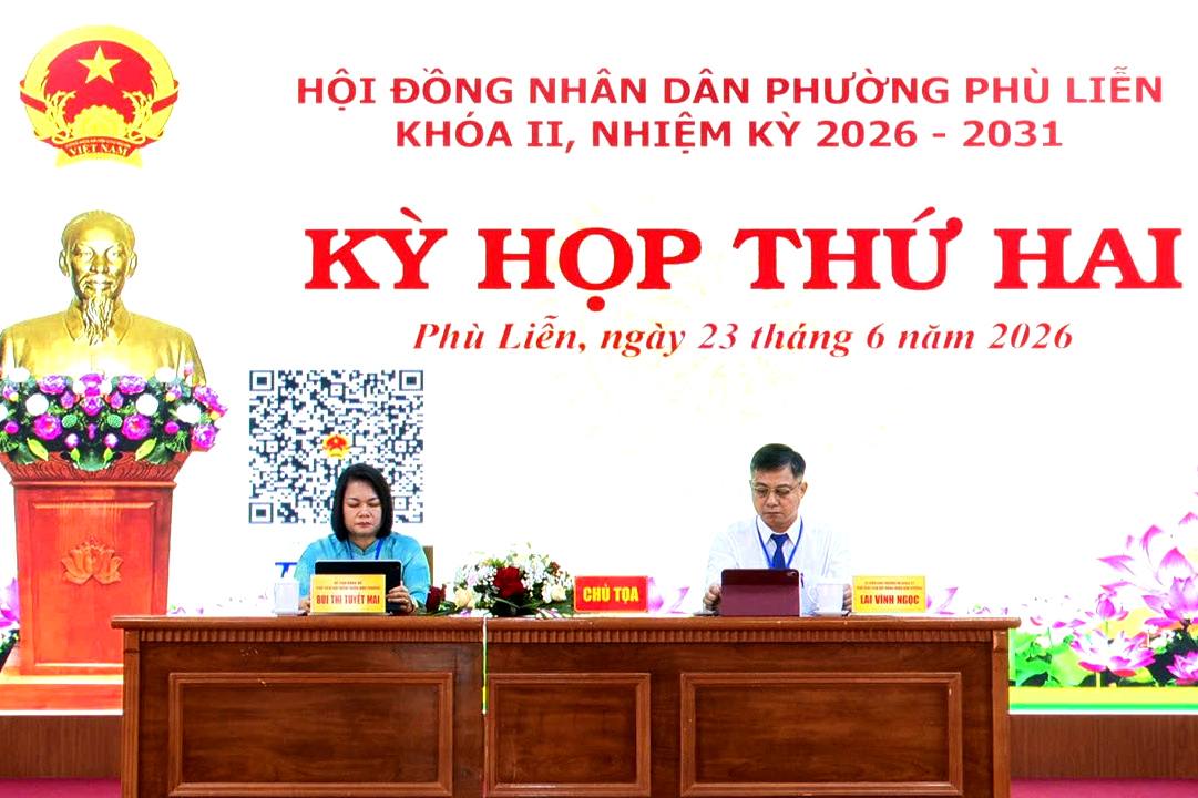 HĐND phường Phù Liễn ứng dụng Q-Cabinet trong điều hành kỳ họp HĐND