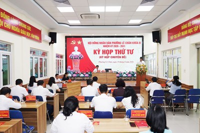 HĐND phường Lê Chân thông qua các Nghị quyết liên quan công tác quản lý, điều hành và thực hiện các hoạt động của địa phương