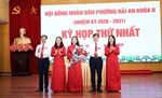 Kỳ họp thứ Nhất HĐND phường Hải An khóa II thành công tốt đẹp