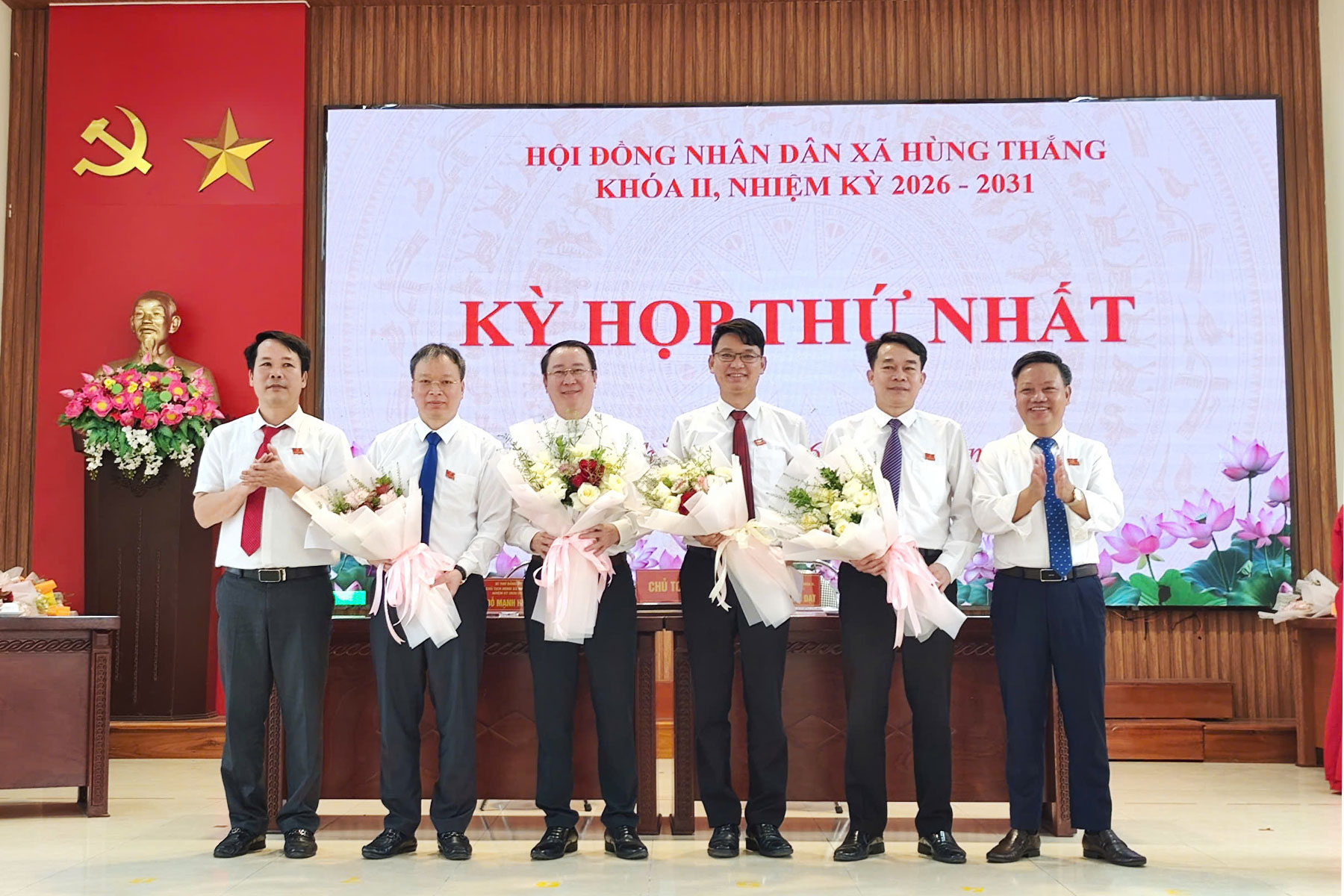 HĐND xã Hùng Thắng kiện toàn các chức danh lãnh đạo chủ chốt nhiệm kỳ 2026 - 2031