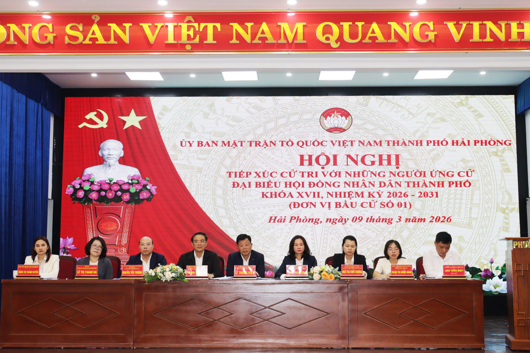 Cử tri các phường An Biên và Lê Chân tin tưởng, kỳ vọng vào các ứng cử viên đại biểu HĐND thành phố khoá XVII, nhiệm kỳ 2026 - 2031