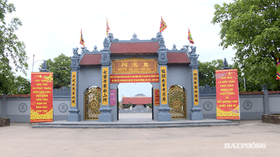 Dấu ấn đền thờ các vua triều Mạc ở xã Kiến Hưng