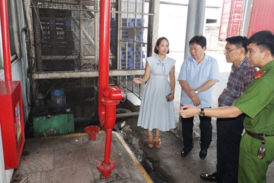 Ban Pháp chế HĐND thành phố khảo sát công tác phòng cháy, chữa cháy tại các cơ sở sản xuất công nghiệp