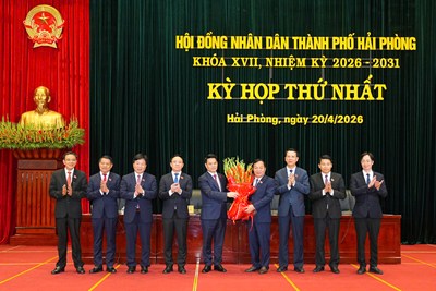 Kỳ họp thứ Nhất HĐND thành phố khóa XVII kiện toàn lãnh đạo HĐND, UBND thành phố nhiệm kỳ 2026 - 2031