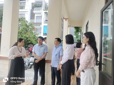 Ban Văn hóa - Xã hội HĐND thành phố giám sát việc thực hiện quy định pháp luật về quản lý và sử dụng các thiết chế văn hóa, thể thao tại phường Hồng Bàng