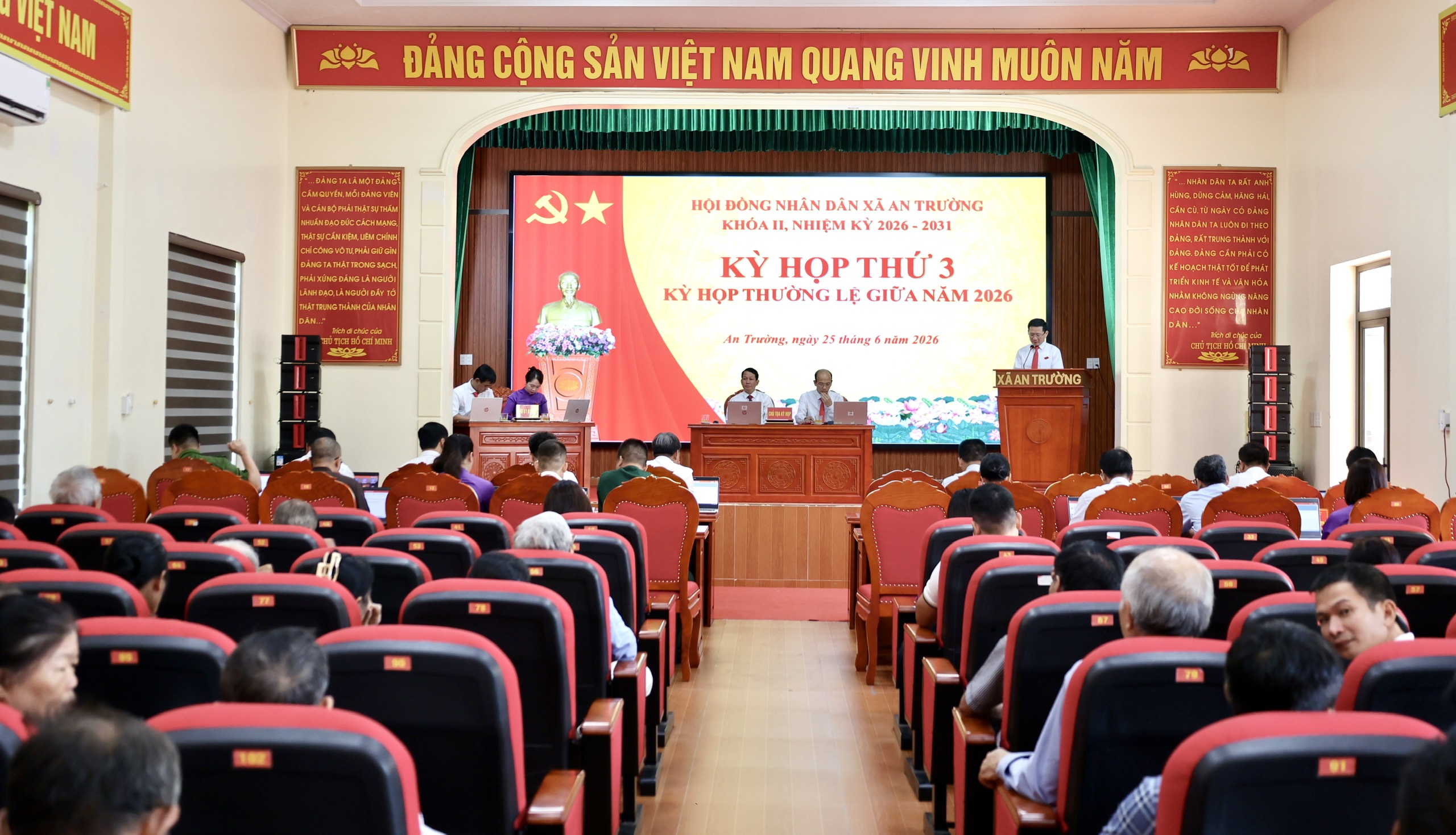 HĐND xã An Trường thông qua Nghị quyết về việc sắp xếp, tổ chức lại các thôn trên địa bàn xã