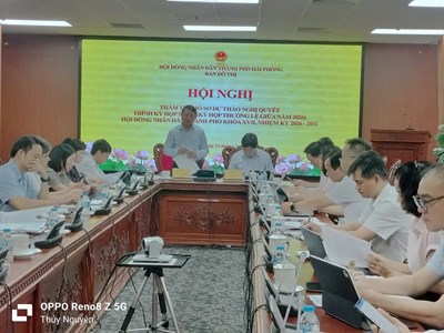 Ban Đô thị HĐND thành phố họp thẩm tra hồ sơ dự thảo nghị quyết trình Kỳ họp thứ 3 HĐND thành phố khóa XVII